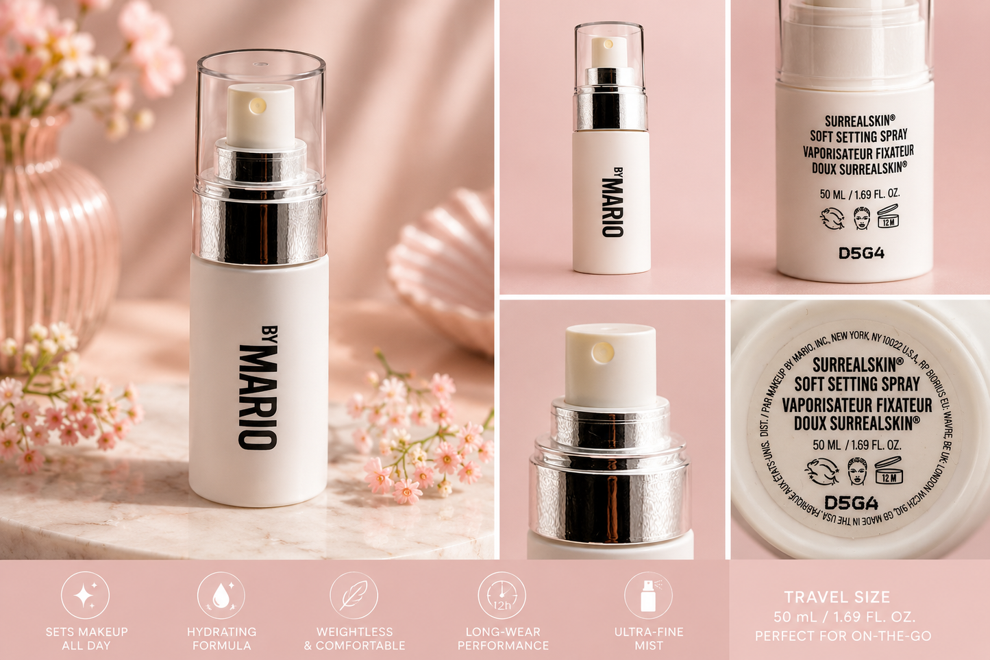MAKEUP BY MARIO SurrealSkin Soft Setting Spray - Travel Size