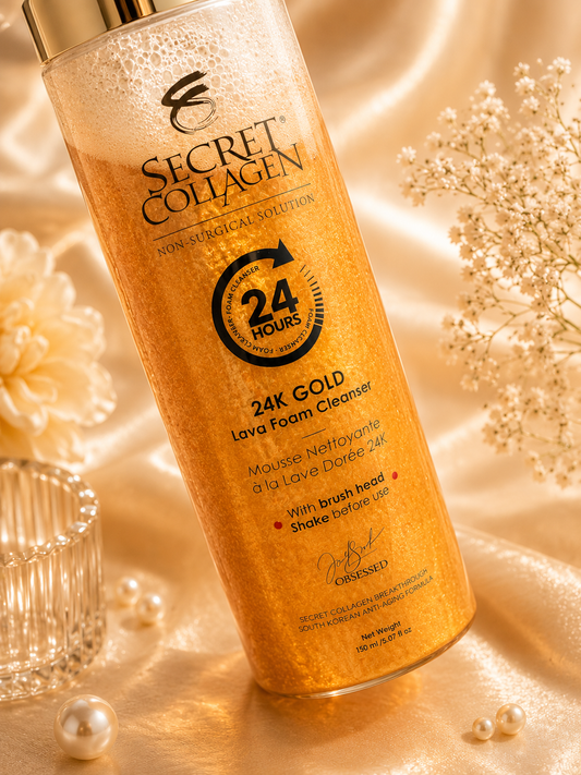 24K Gold Lava Foam Cleanser