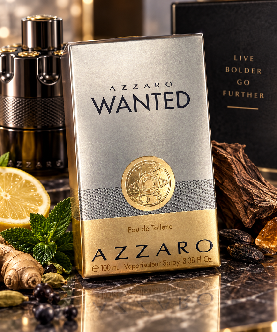 Azzaro Wanted Eau de Toilette for Men 3.38 oz / 100 mL – New in Sealed Box