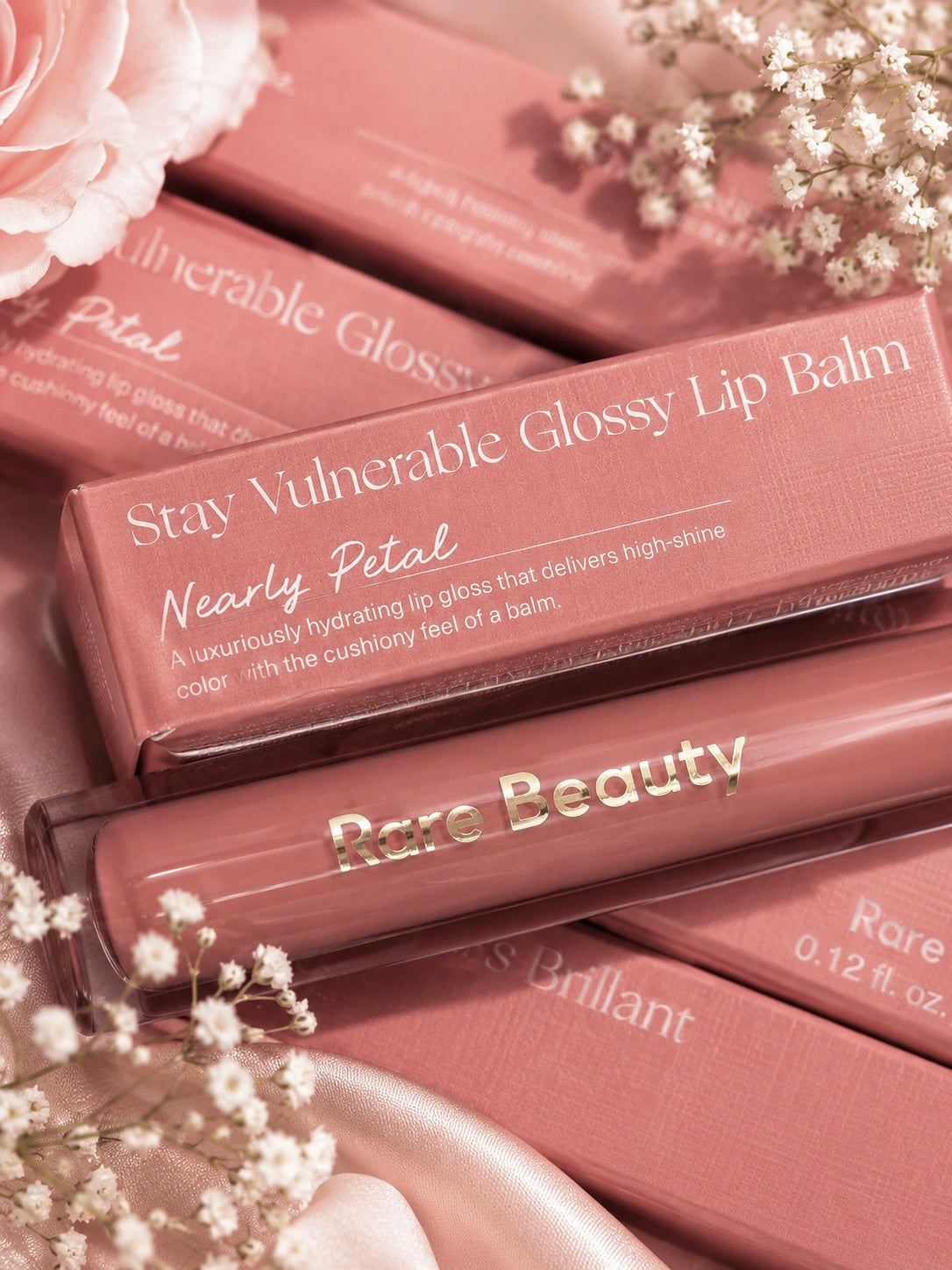 Rare Beauty Stay Vulnerable Glossy Lip Balm – Nearly Petal