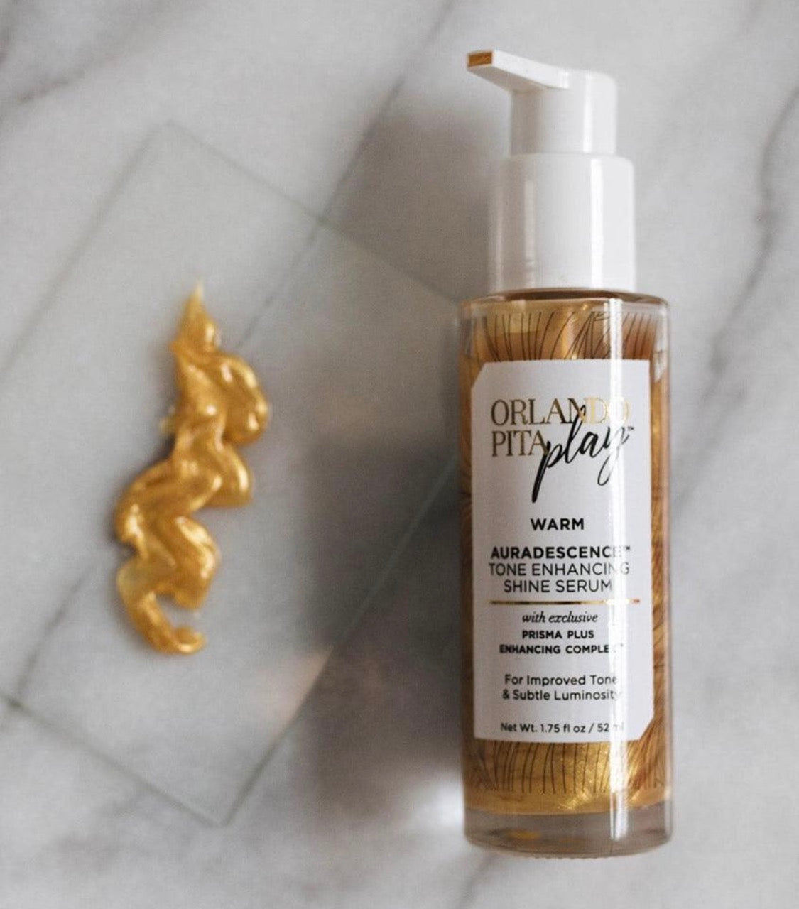 Auradescence™ Tone Enhancing Shine Serum in the “Warm” shade