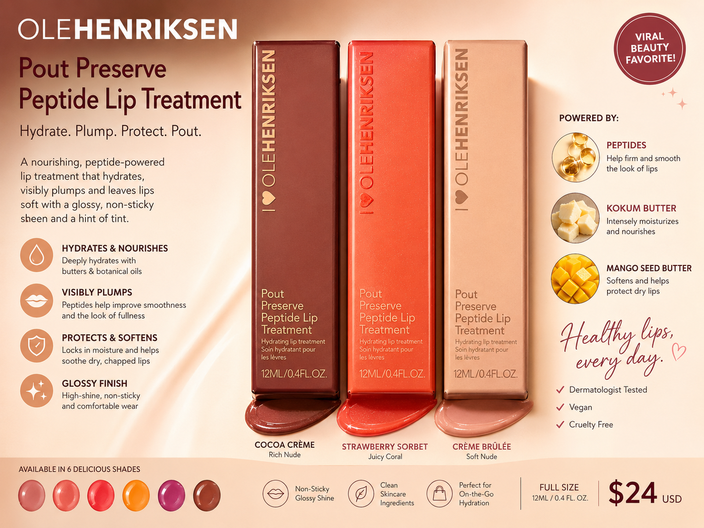 OLEHENRIKSEN
Pout Preserve
Peptide Lip Treatment
