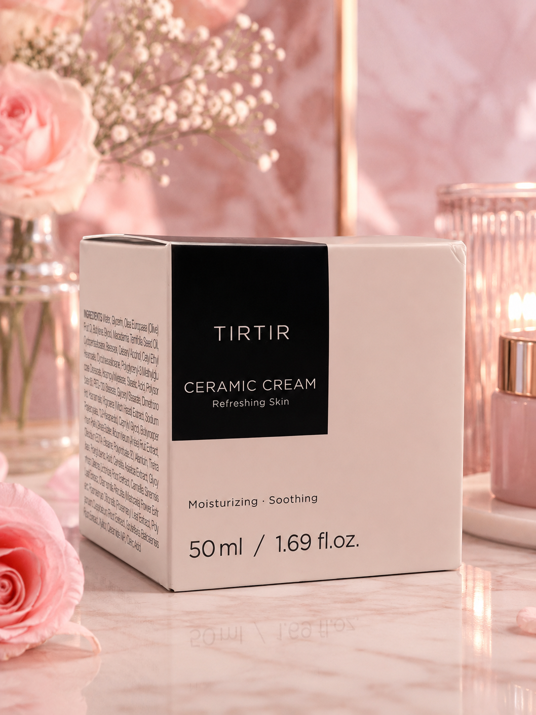 TIRTIR Ceramic Cream 50ml – Moisturizing & Soothing Korean Facial Cream