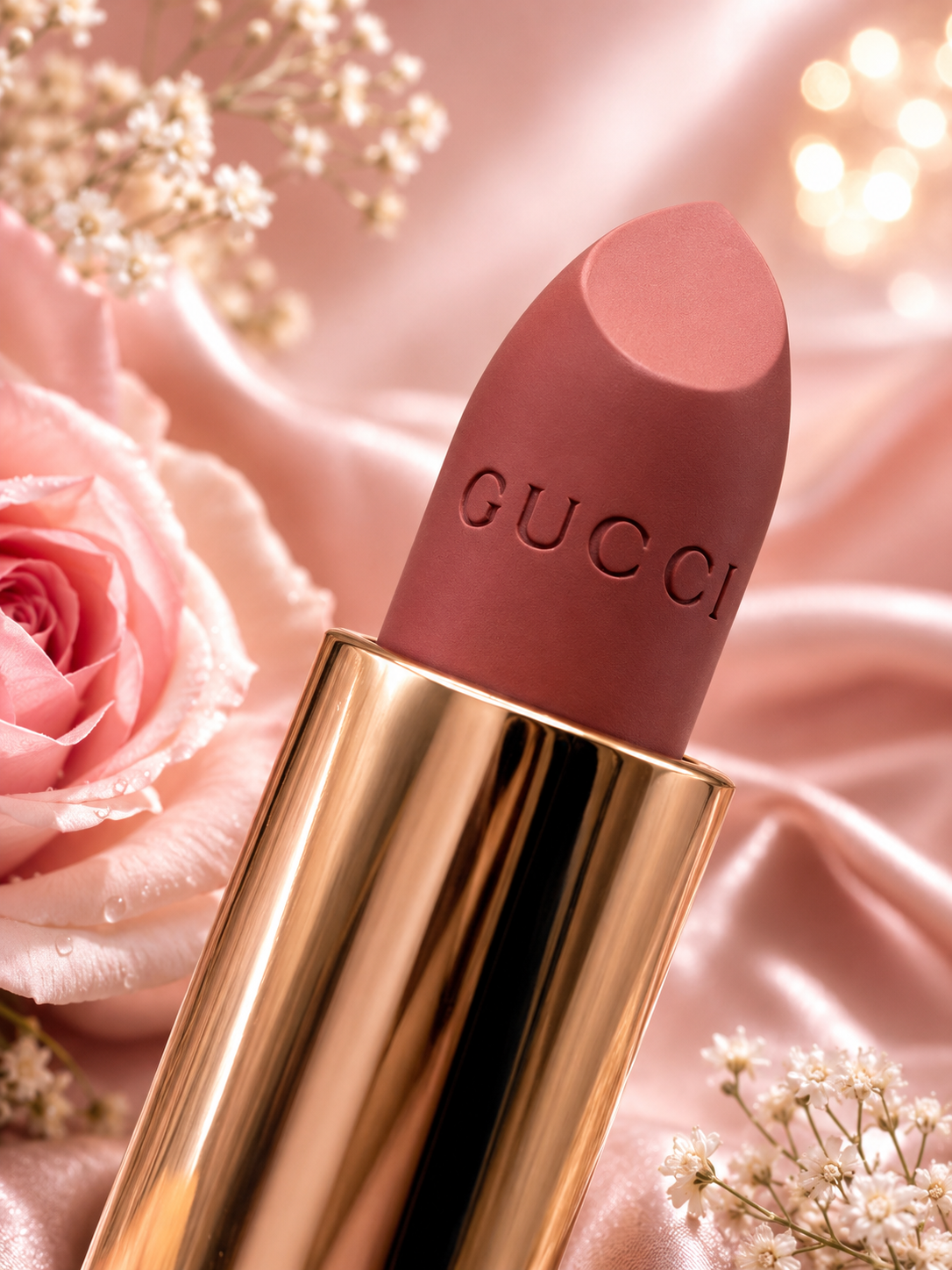 Gucci Rouge à Lèvres Voile Lipstick 132 Lilla Tawnie | Sheer Luminous Designer Lipstick