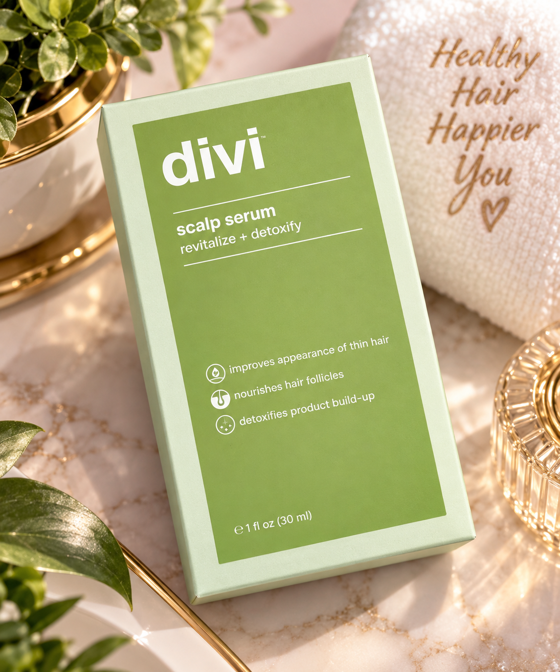 Divi Scalp Serum Revitalize + Nourish for Thinning Hair – 1 fl oz / 30 mL