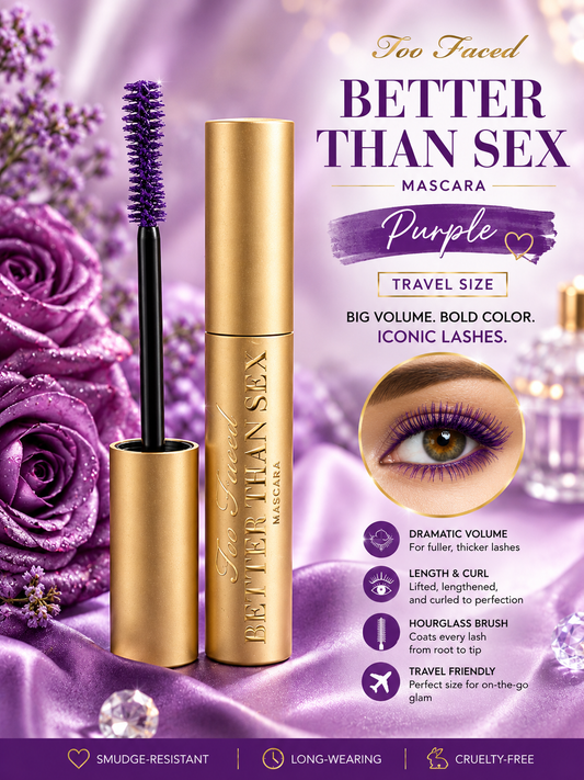 Too Faced Better Than Sex Mascara – Purple (Travel Size)