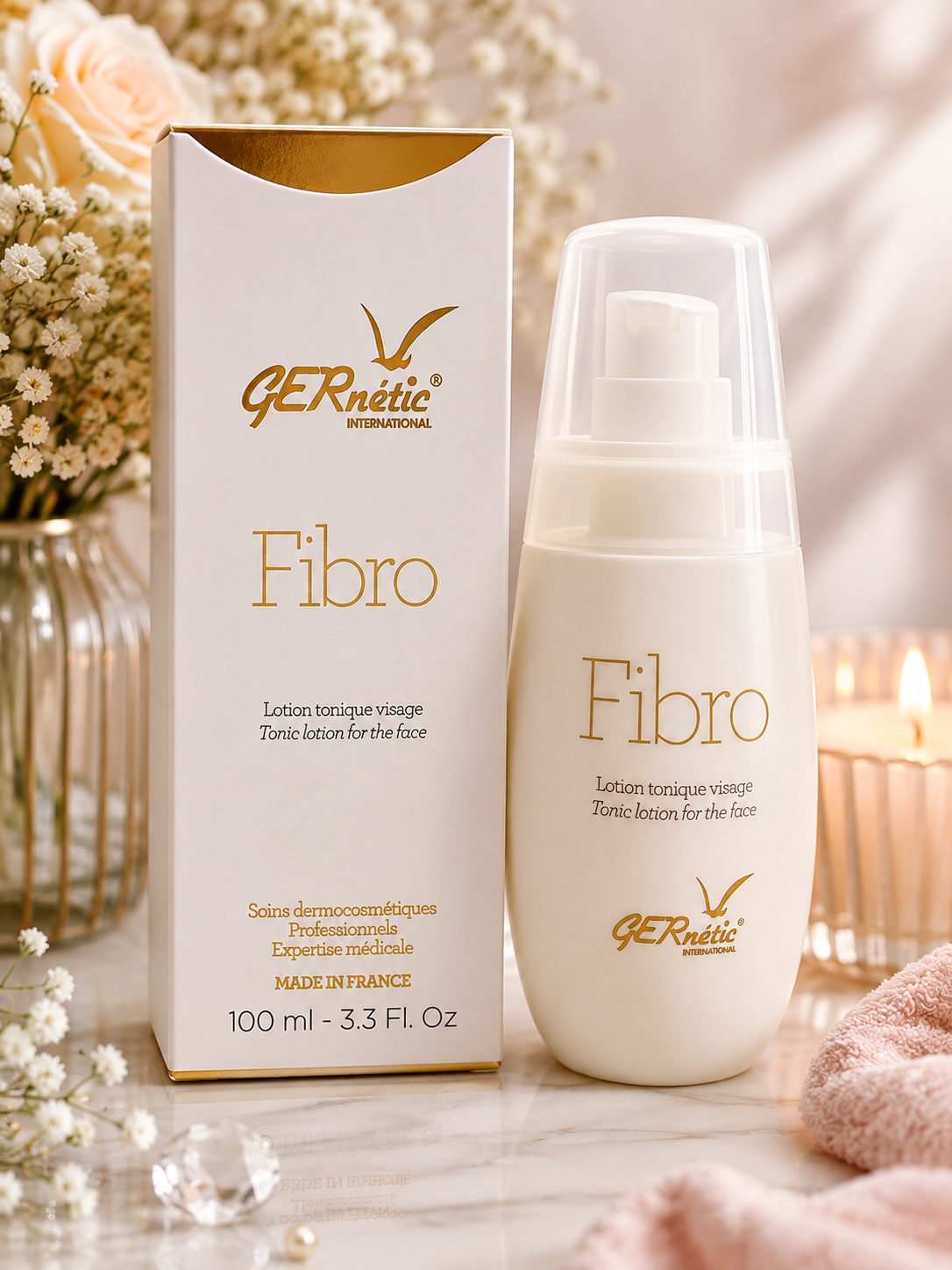 GERnétic International Fibro Facial Tonic Lotion 100 mL – Alcohol-Free French Face Toner