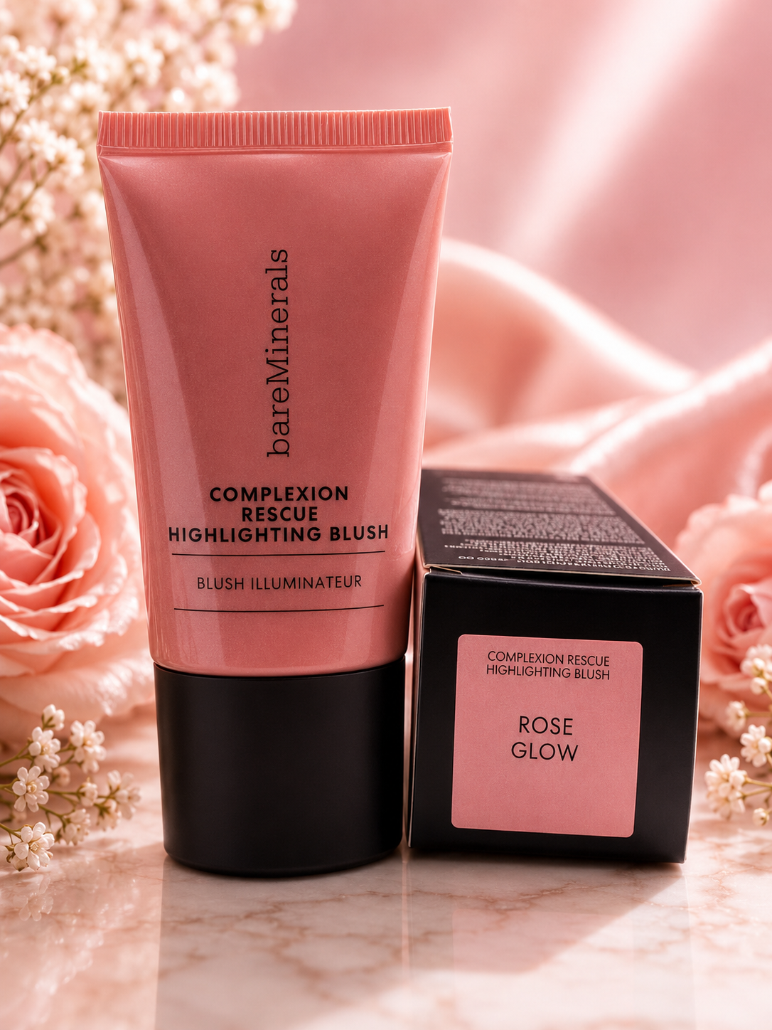 bareMinerals Complexion Rescue Highlighting Blush – Rose Glow | Liquid Blush + Highlighter