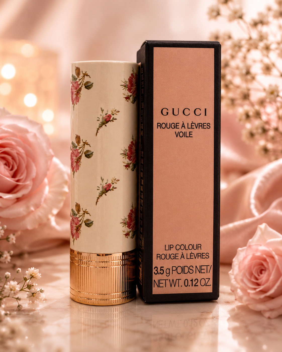Gucci Rouge à Lèvres Voile Lipstick 132 Lilla Tawnie | Sheer Luminous Designer Lipstick