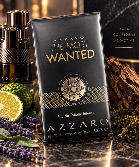 Azzaro The Most Wanted Eau de Toilette Intense for Men 3.38 oz / 100 mL – New Sealed Box