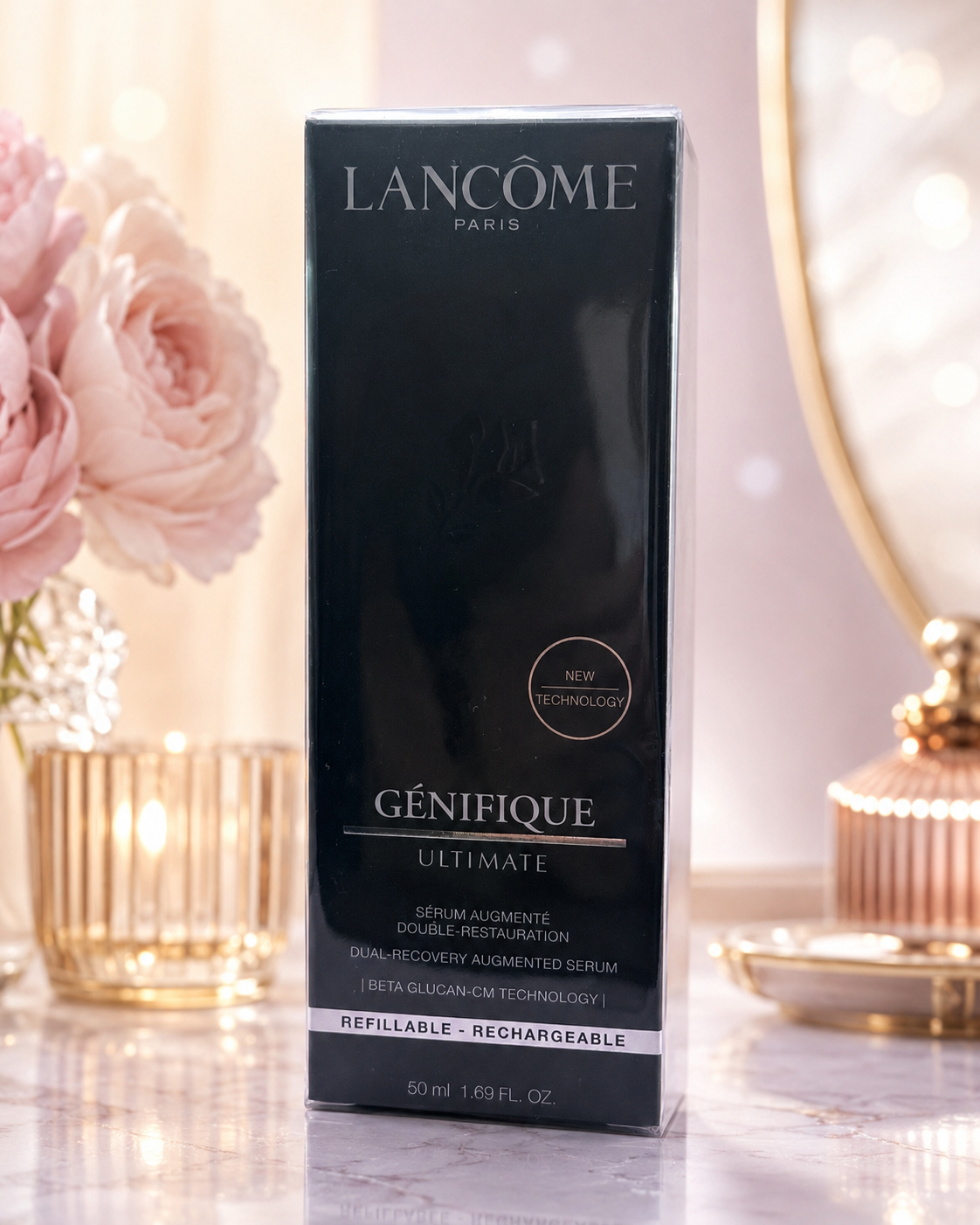 Lancôme Génifique Ultimate Dual-Recovery Serum 50 mL | Refillable Luxury Face Serum