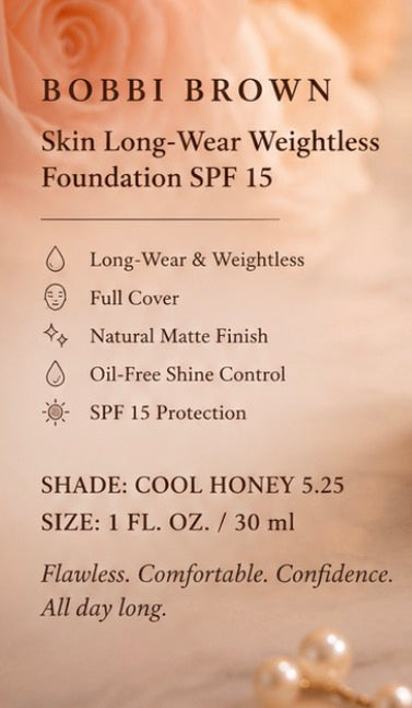Bobbi Brown Skin Long-Wear Weightless Foundation SPF 15