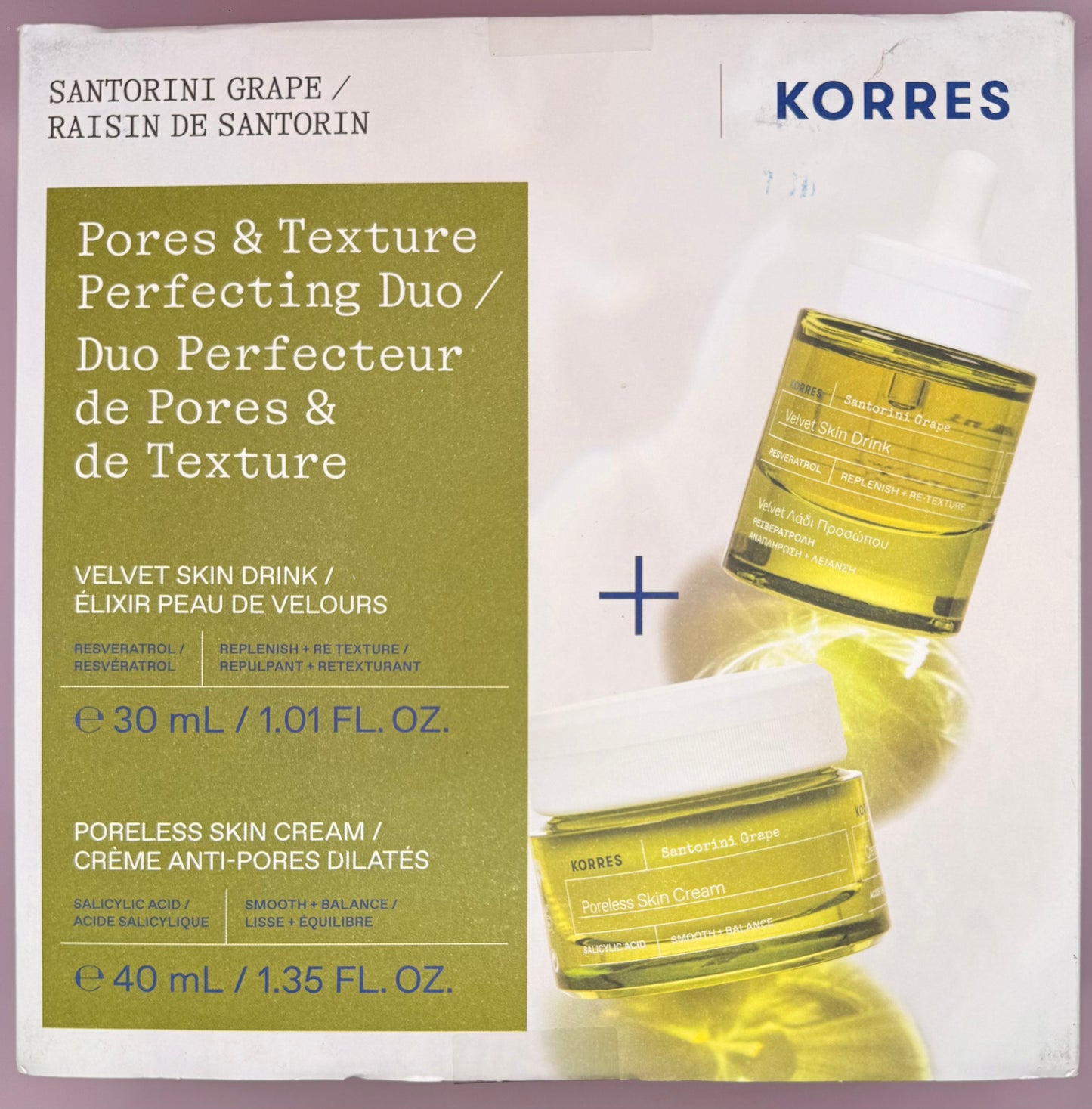 KORRES Santorini Grape “Pores & Texture Perfecting Duo”