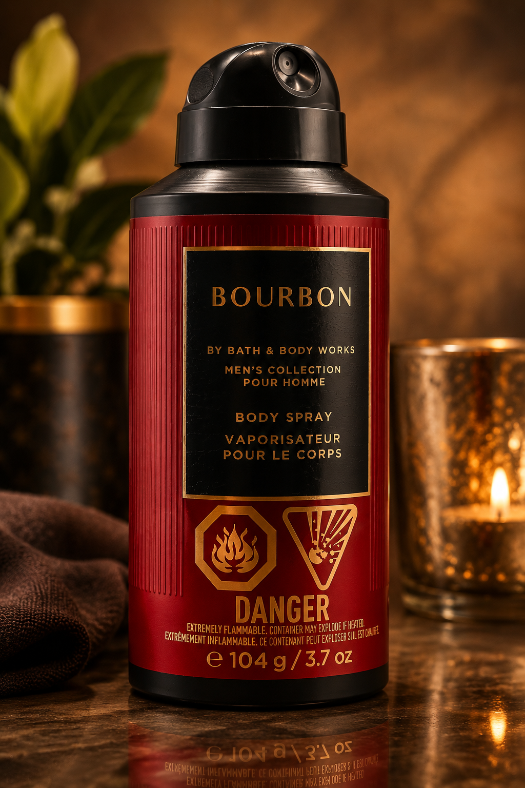 Bath & Body Works Bourbon Men’s Deodorizing Body Spray – 3.7 oz