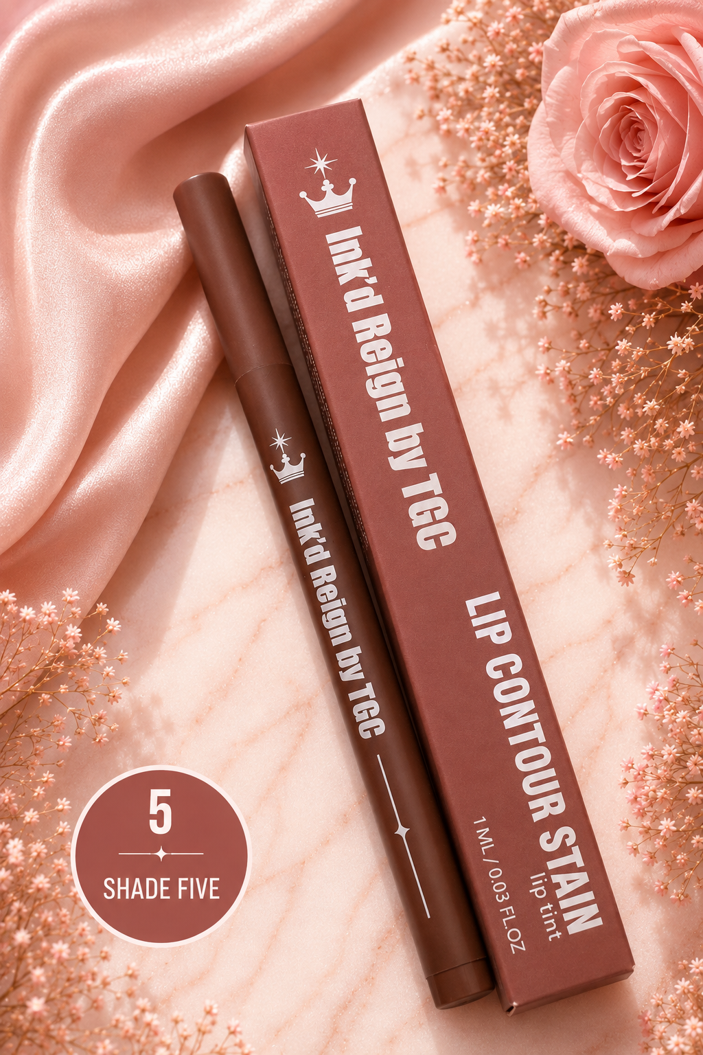 Ink’d Reign by TGC Lip Contour Stain – Long-Lasting Precision Lip Tint