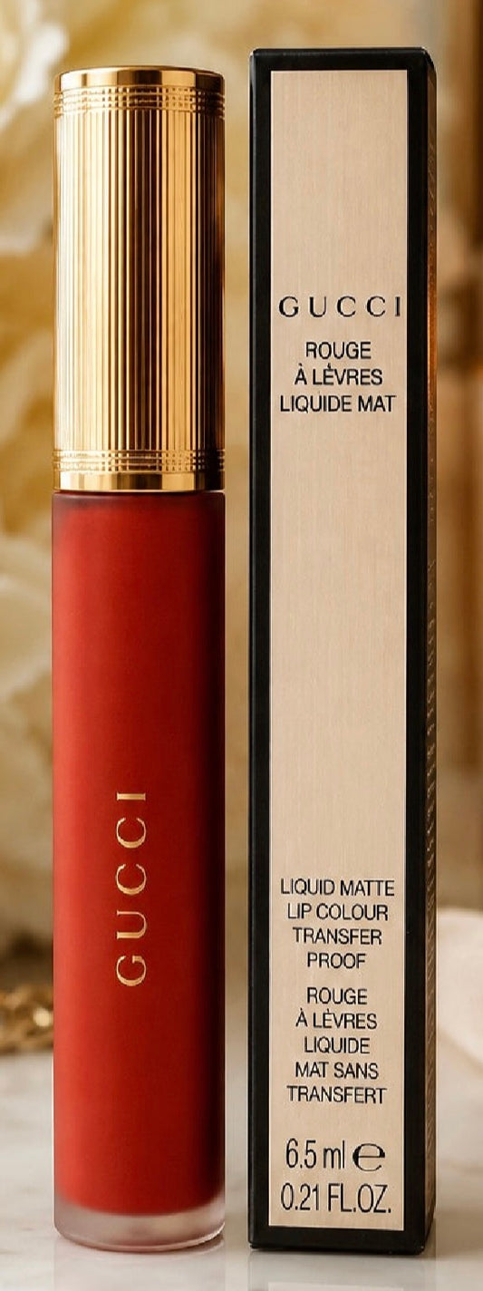 Gucci Liquid Matte Lip Colour – Transfer-Proof Luxury Liquid Lipstick | Full Size 6.5ml
