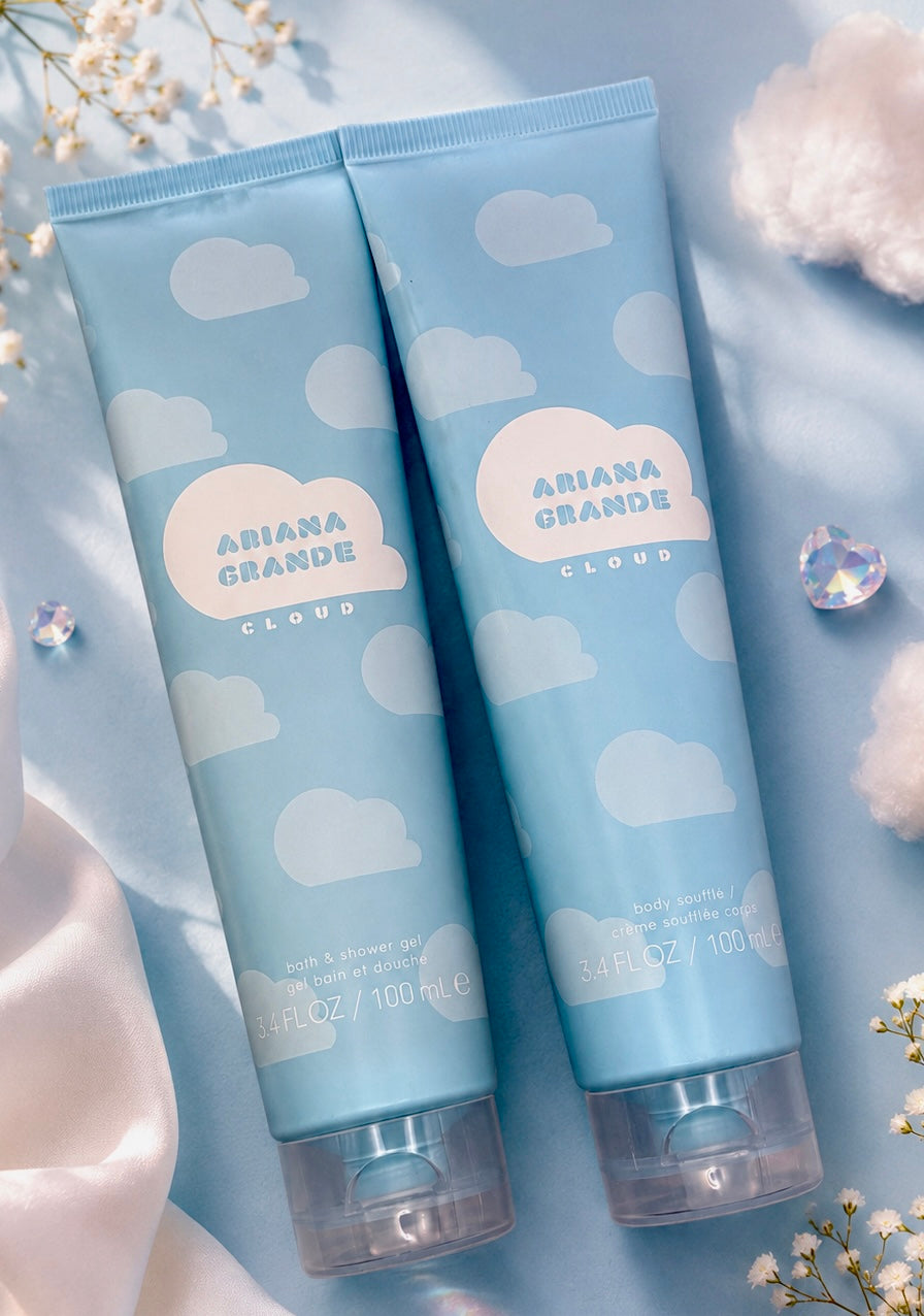 Ariana Grande Cloud Bath & Shower Gel + Body Soufflé Set