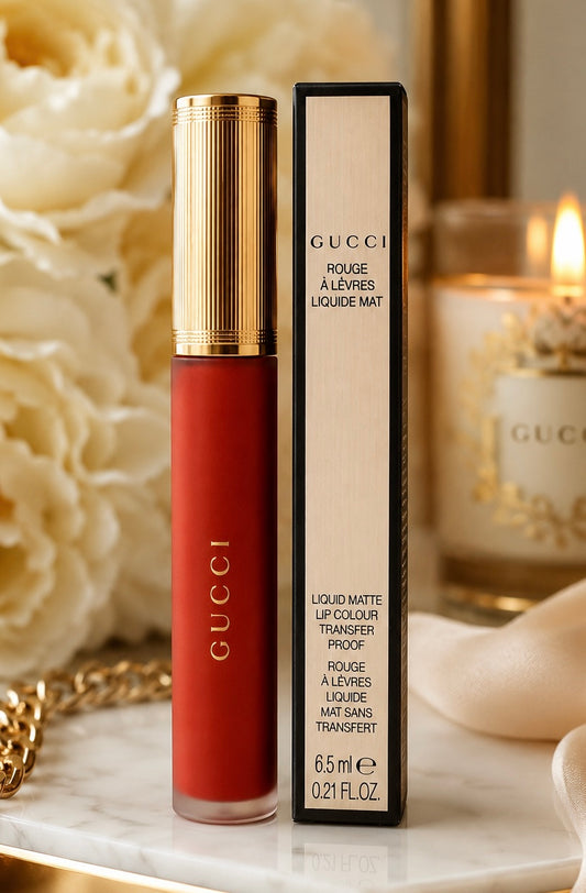 Gucci Liquid Matte Lip Colour – Transfer-Proof Luxury Liquid Lipstick | Full Size 6.5ml