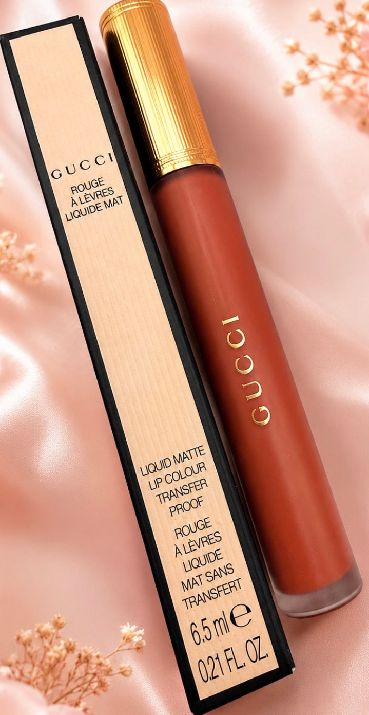 Gucci Liquid Matte Lip Colour – Transfer-Proof Luxury Liquid Lipstick | Full Size 6.5ml