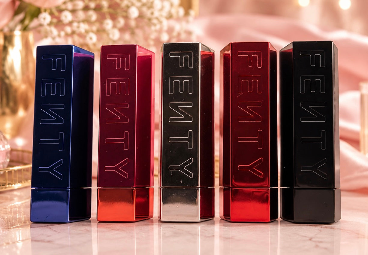 FENTY ICON The Case Refillable Lipstick Case Bundle – 5 Mixed Colors