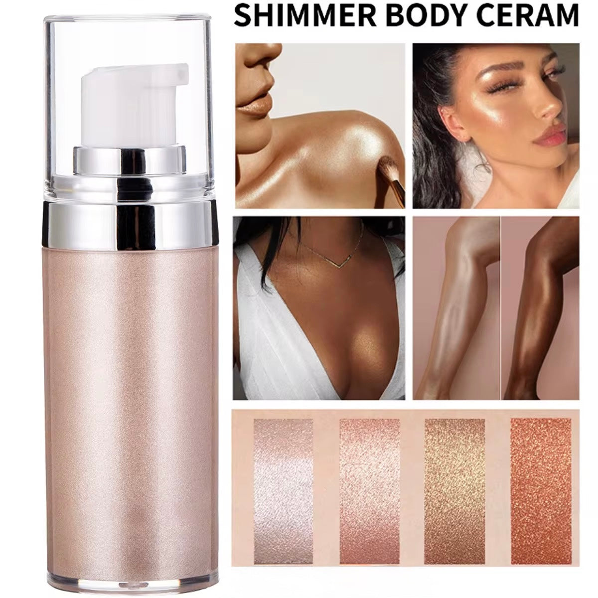 The Glow Château Face & Body Shimmer Cream – 20 ml / 0.68 fl oz