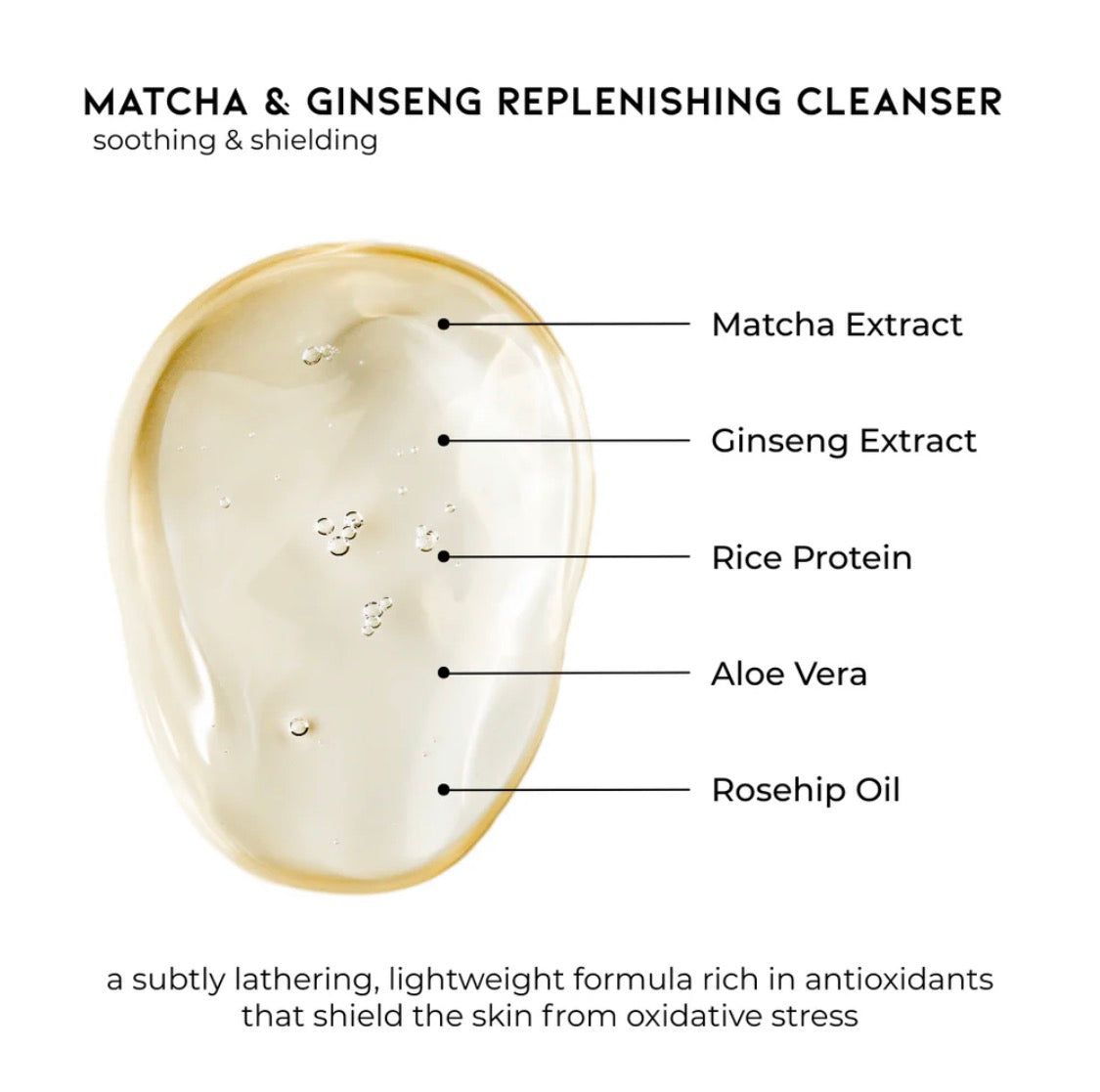 Matcha + Ginseng Facial Cleanser