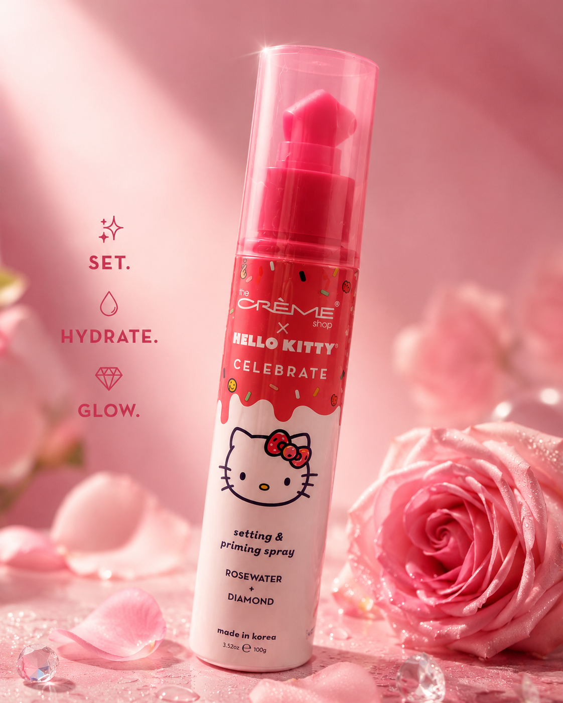 The Crème Shop x Hello Kitty Setting Spray Collection – Product Summary