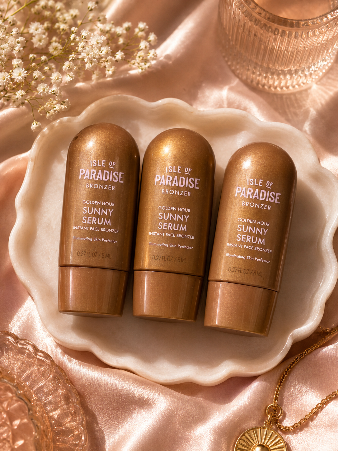 Isle of Paradise Sunny Serum Instant Face Bronzer - Mini