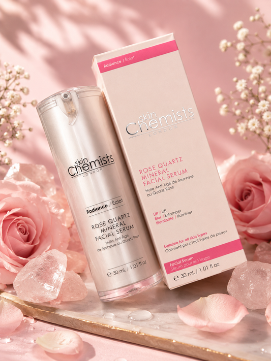 Skin Chemists London Rose Quartz Mineral Facial Serum (30 mL / 1.01 fl oz)
