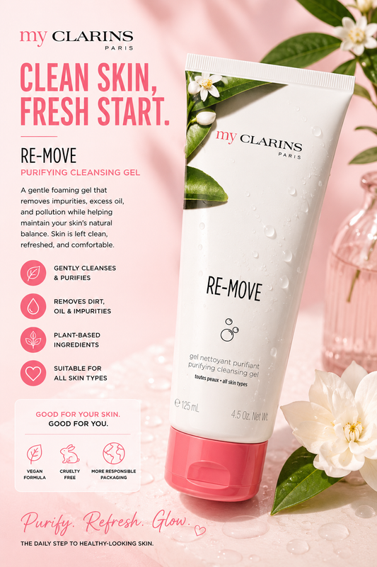My Clarins RE-MOVE Purifying Cleansing Gel (125 mL / 4.5 oz)