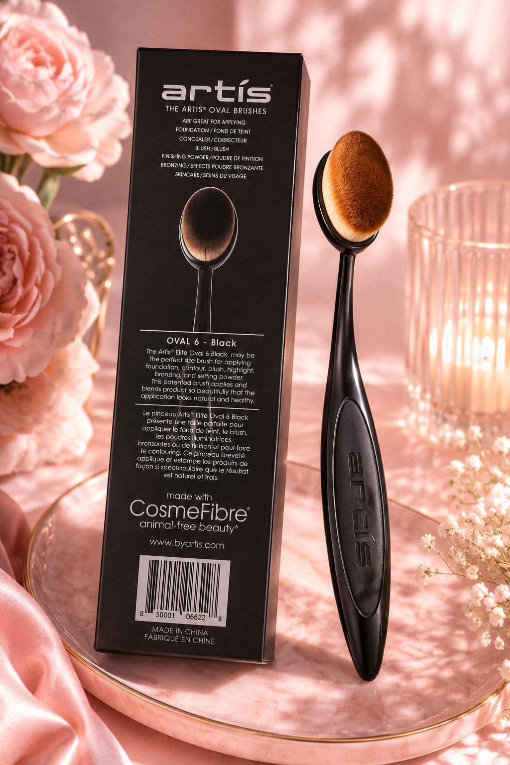 Artis Elite Collection Oval 6 Brush – Black Finish