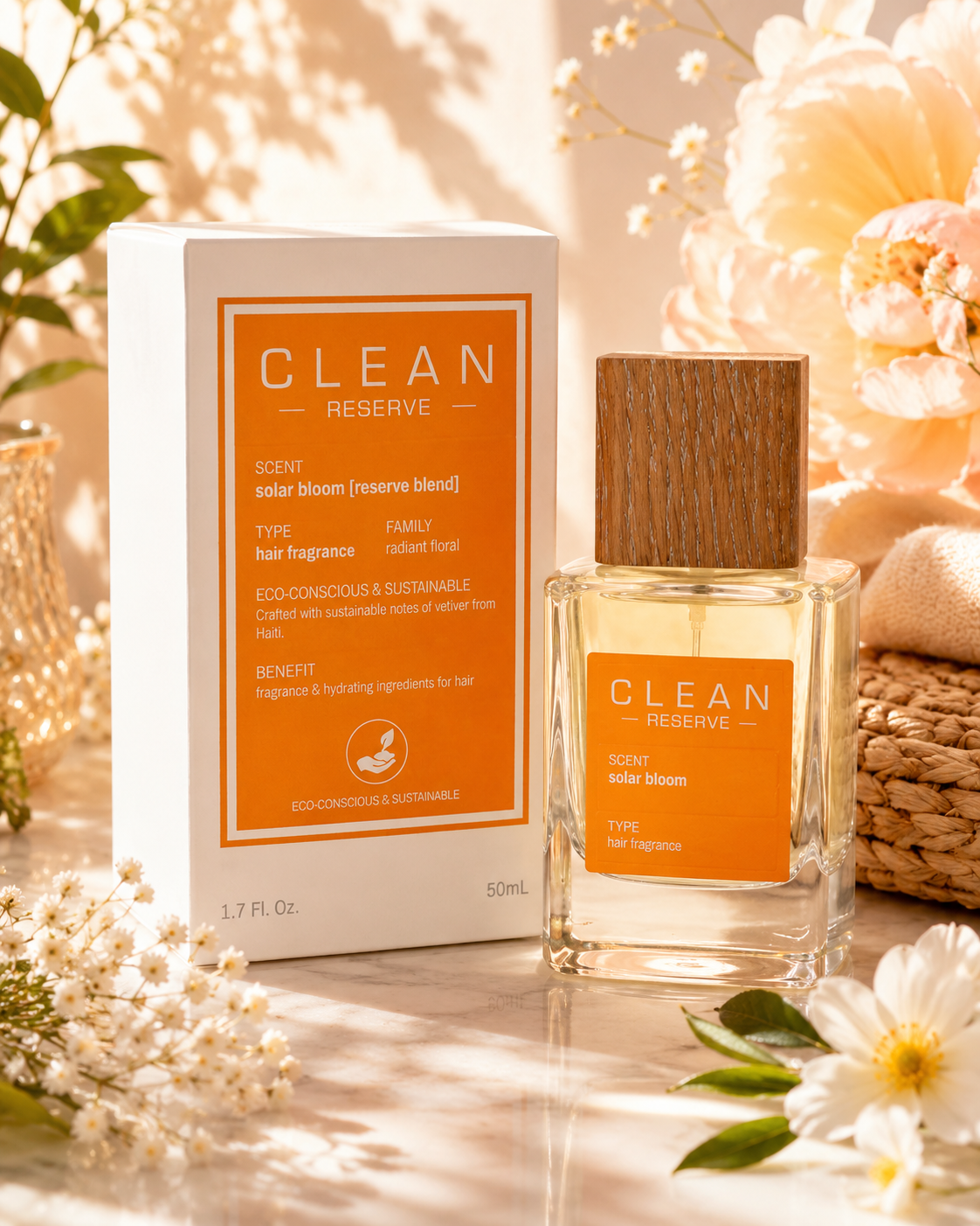 CLEAN Reserve Solar Bloom Hair Fragrance (1.7 oz / 50 mL)