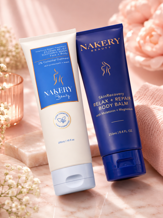 NAKERY Beauty Skin Recovery Bundle | Eczema Relief Wash + Relax & Repair Body Balm