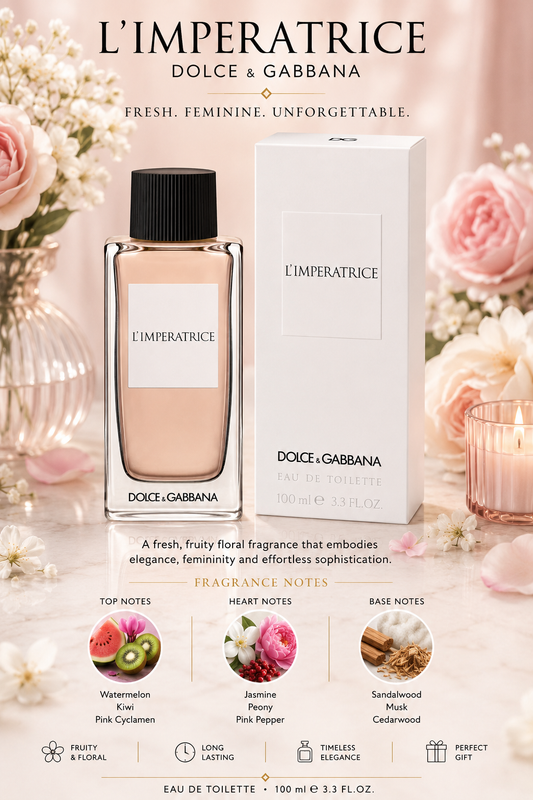 Dolce & Gabbana L’Imperatrice Eau de Toilette Spray – 3.3 fl oz (100 mL)