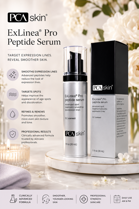 PCA Skin ExLinea® Pro Peptide Serum | Advanced Anti-Aging Peptide Treatment for Expression Lines | 1 fl oz (30 mL)