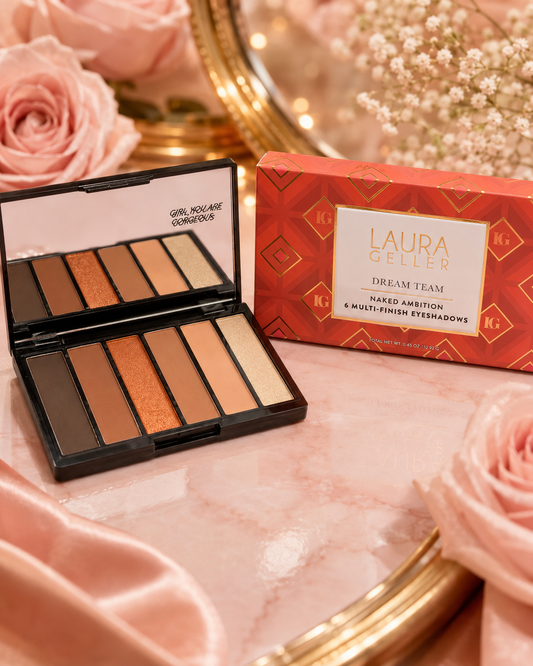 Laura Geller Dream Team Naked Ambition 6 Multi-Finish Eyeshadow Palette – 0.45 oz