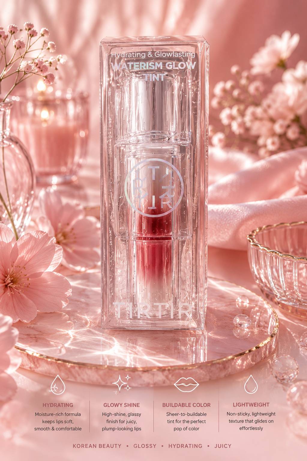 TIRTIR Waterism Glow Tint – Hydrating High-Shine Korean Lip Tint