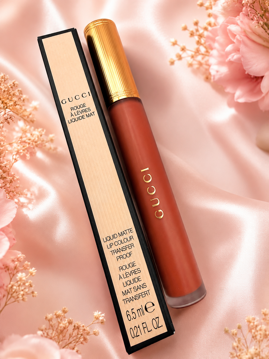 Gucci Liquid Matte Lip Colour – Transfer-Proof Luxury Liquid Lipstick | Full Size 6.5ml