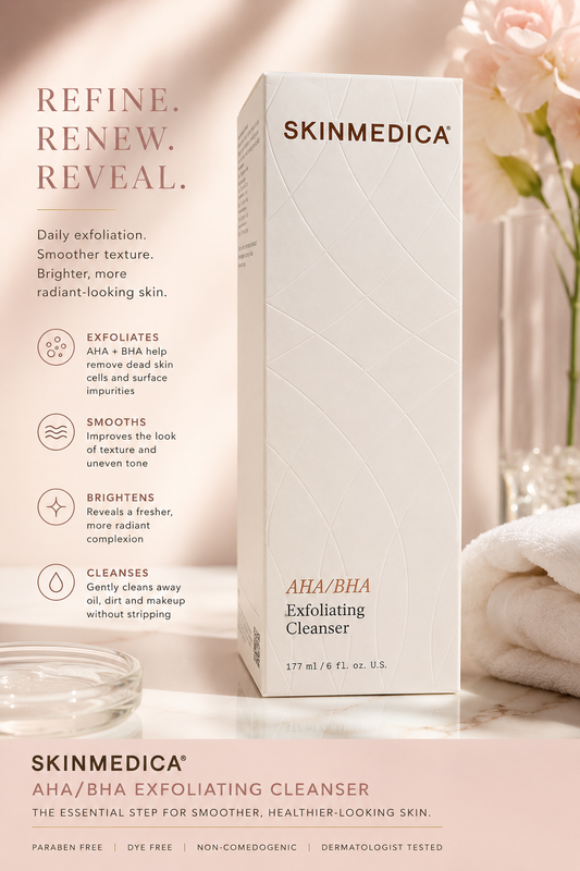 SkinMedica AHA/BHA Exfoliating Cleanser 6 oz | Smoothing & Resurfacing Face Wash