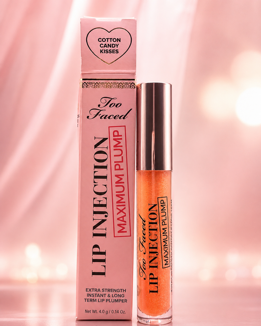 Too Faced Lip Injection Maximum Plump Lip Gloss – Cotton Candy Kisses 0.14 oz