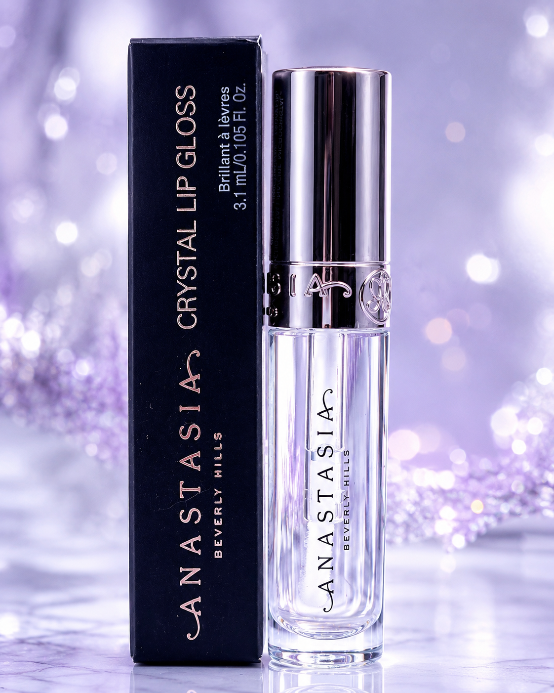 Anastasia Beverly Hills Crystal Lip Gloss – Glass Clear High-Shine Gloss
