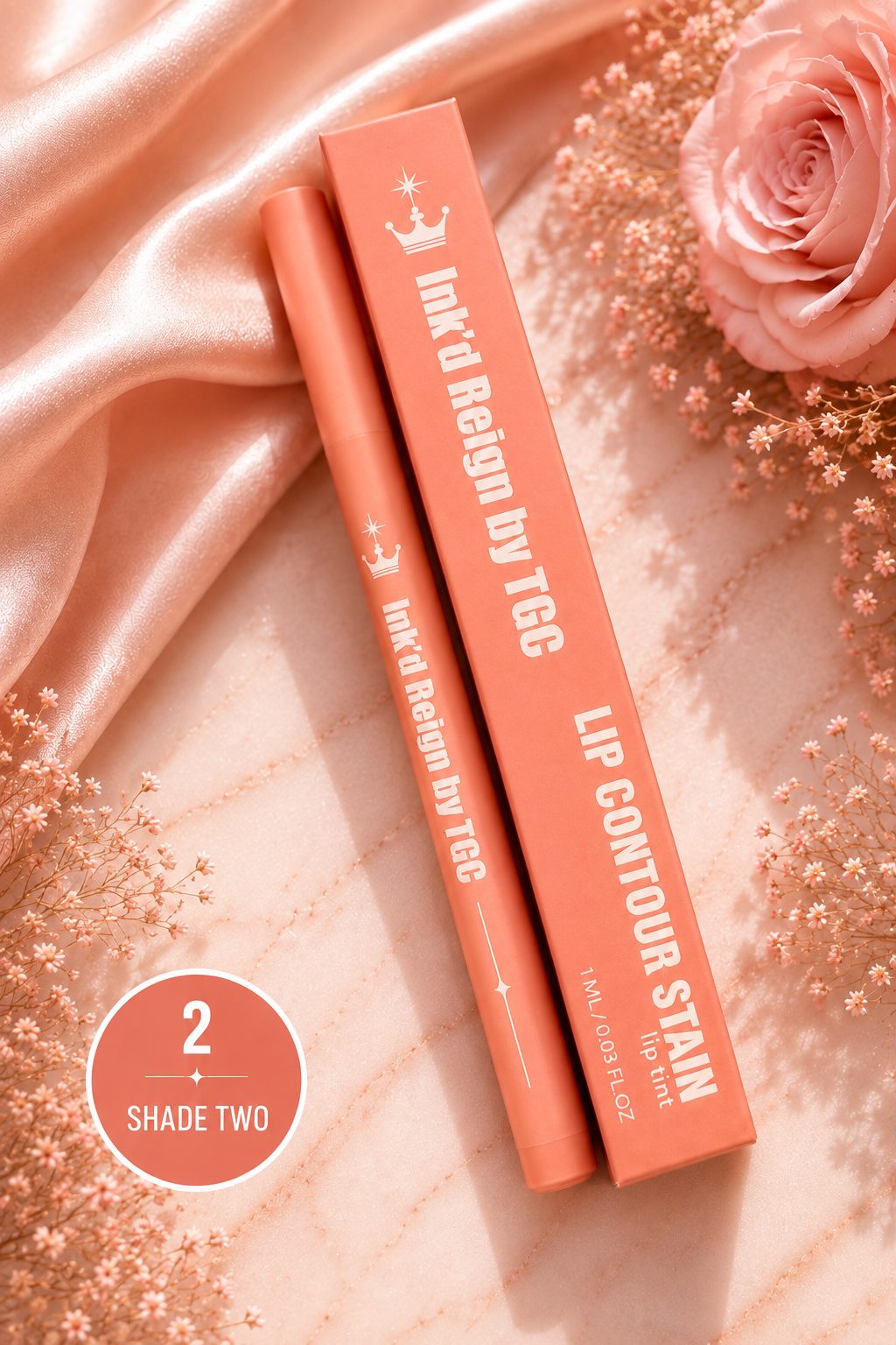 Ink’d Reign by TGC Lip Contour Stain – Long-Lasting Precision Lip Tint