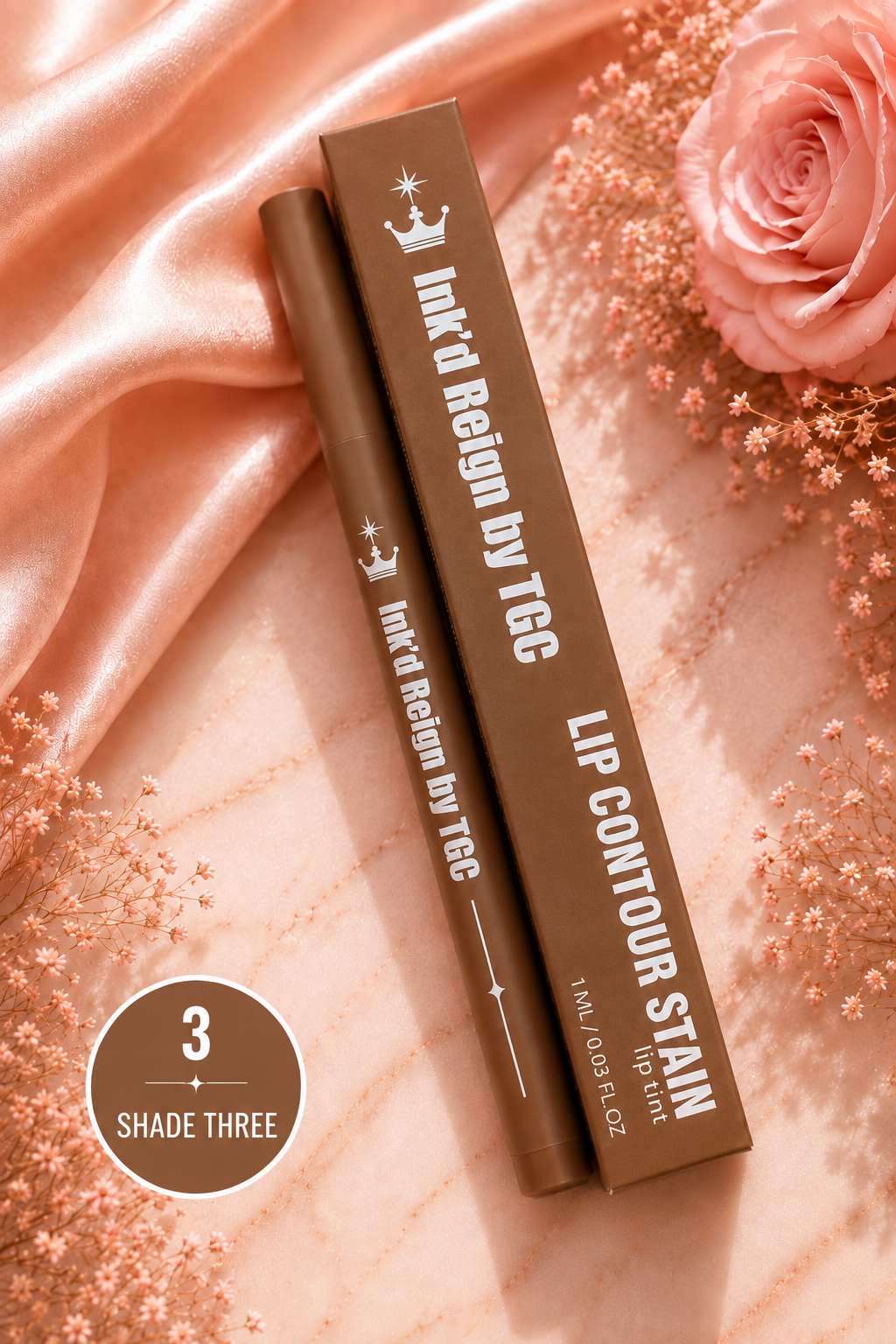 Ink’d Reign by TGC Lip Contour Stain – Long-Lasting Precision Lip Tint