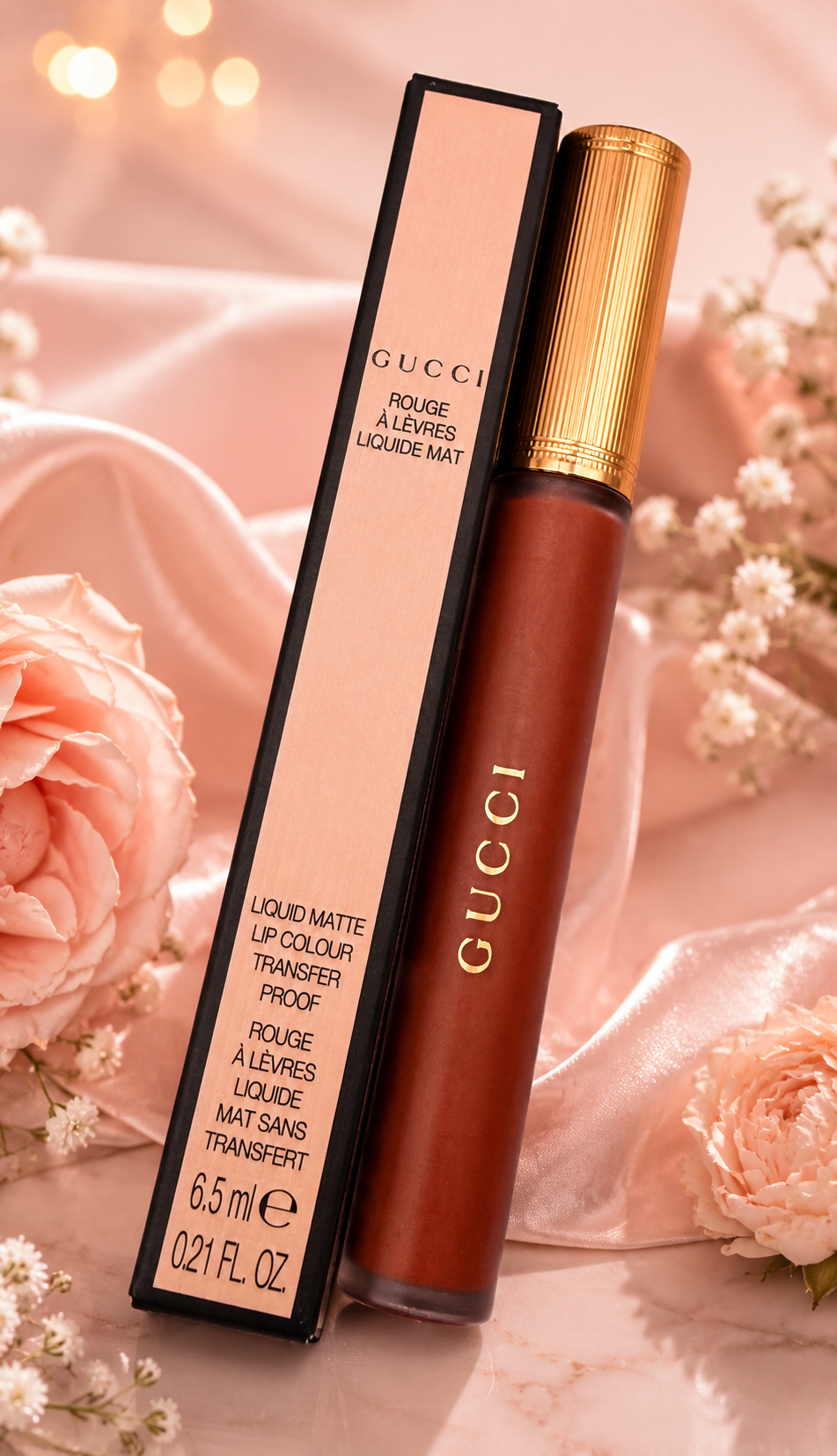 Gucci Liquid Matte Lip Colour – Transfer-Proof Luxury Liquid Lipstick | Full Size 6.5ml