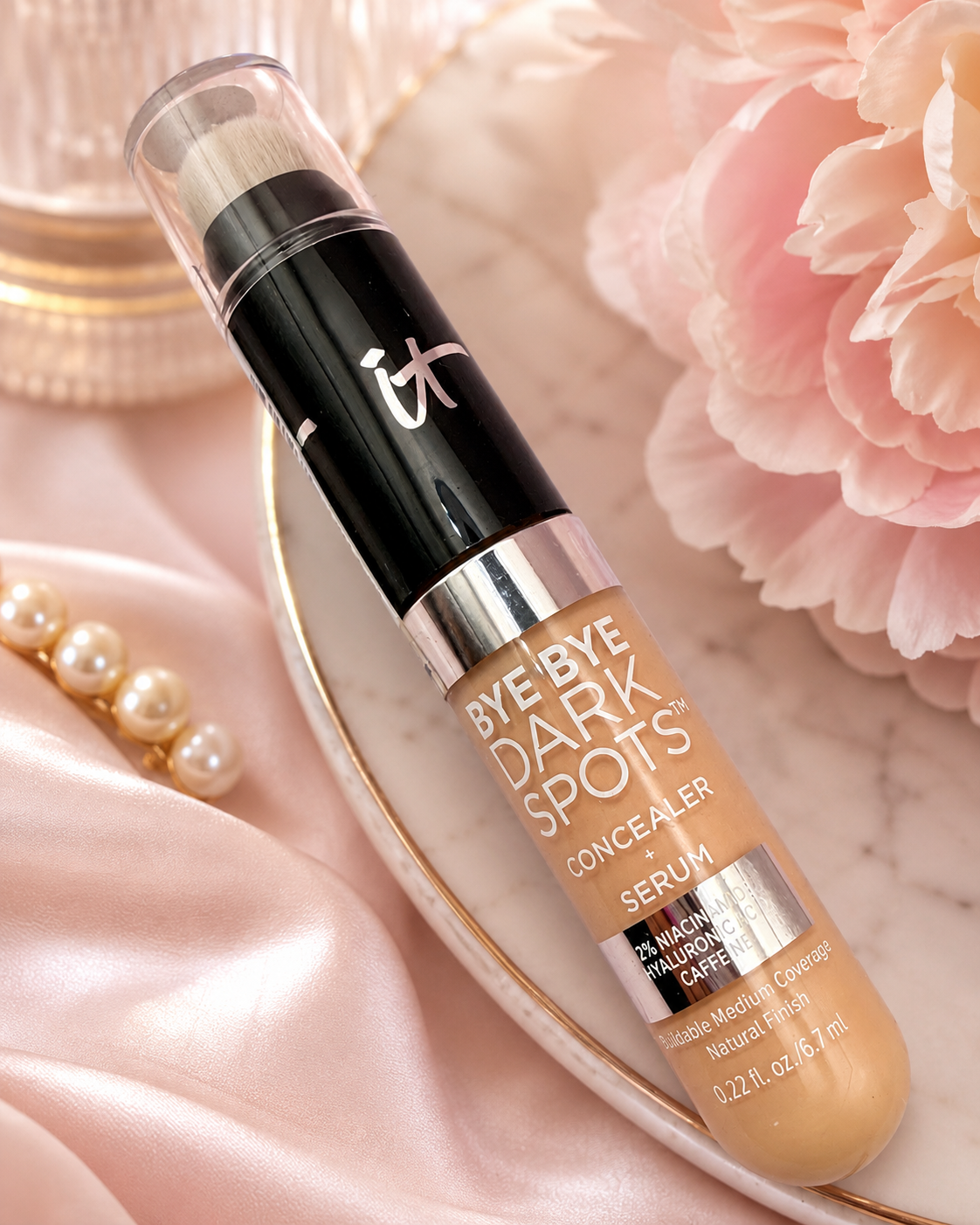 IT Cosmetics Bye Bye Dark Spots Concealer + Serum – Fair Neutral 11 | Medium Coverage Niacinamide Concealer
