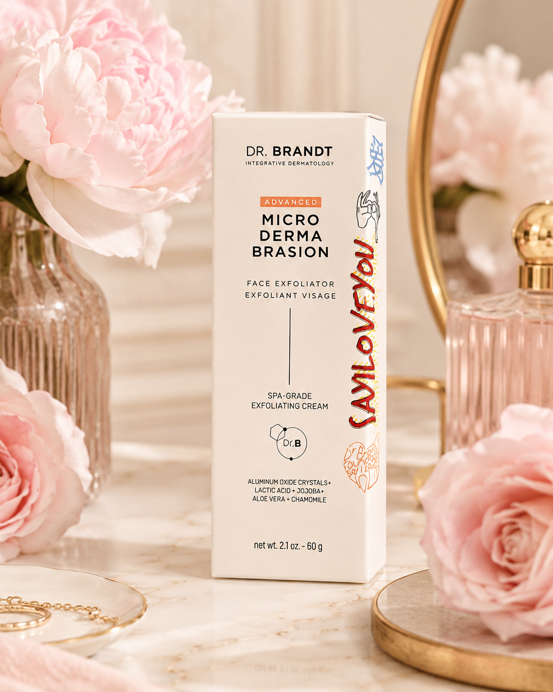 Dr. Brandt Advanced Microdermabrasion Face Exfoliator 2 oz / 60 g – Exfoliating Facial Treatment for Dullness & Texture