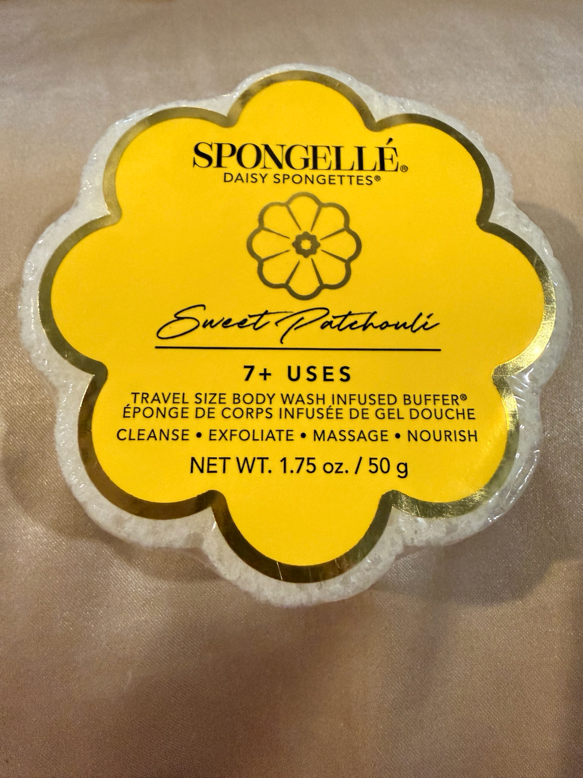 Spongellé Daisy Spongette Travel Body Wash Buffer 1.75 oz | Choose Your Scent